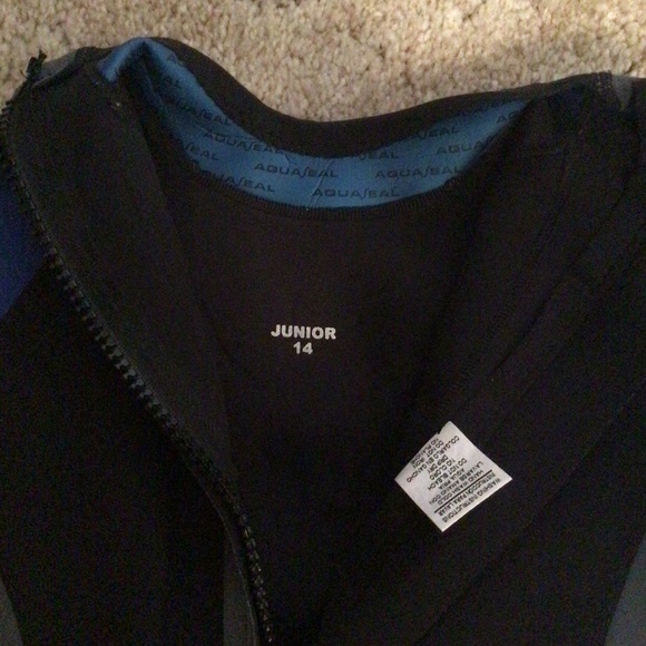 HO Sports X-Factor Kids Black and Blue, Short Sleeve, Zipper-Back, Shorty Spring - Picture 3 of 5